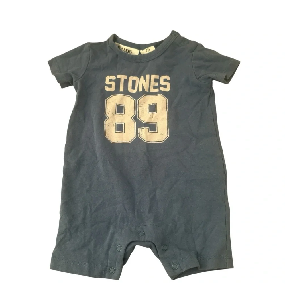Cotton-On Baby Rolling Stones One Piece, 3-6M